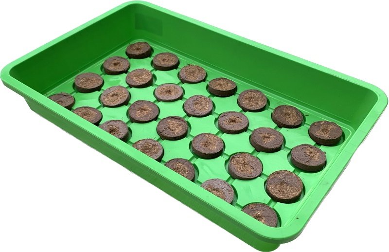 bac semis serre pastilles coco